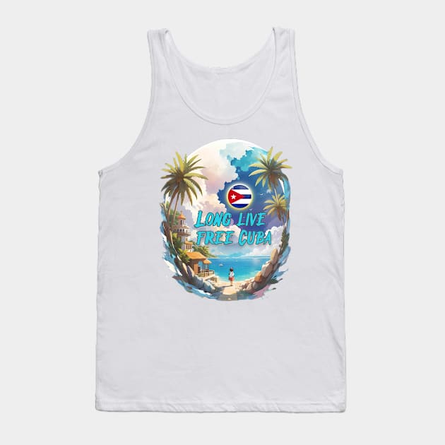 Steadfast as the sun, my Cuba. Long live free Cuba. Tank Top by jemr